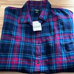 BNWT Roots Alaina Boyfriend Shirt Size Medium